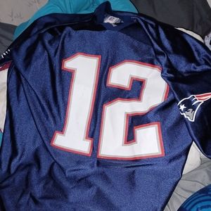 Brady jersey number 12 NFL jersey never been worn xl